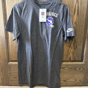 Nike Men's Gray Vikings Helmet Tee